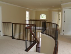 Custom Home Remodeling Upstairs Railing