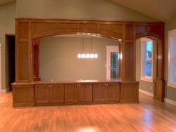 Custom Home Remodeling dining room arches