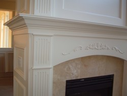 Custom Home Remodeling fireplace with custom millwork